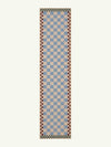 Checkered Brown New Jute Rug