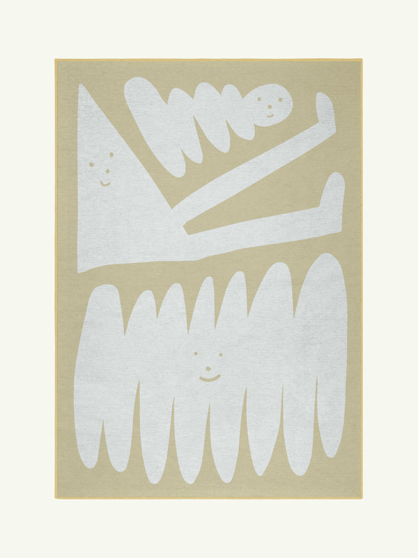 Friends beige chenille rug