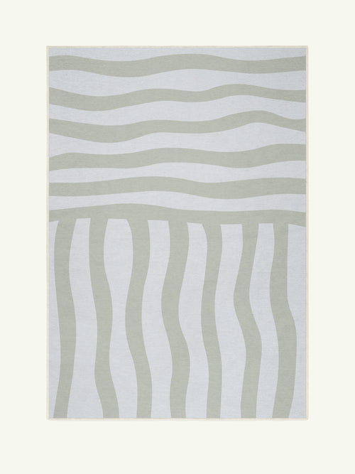 Billow bone chenille rug