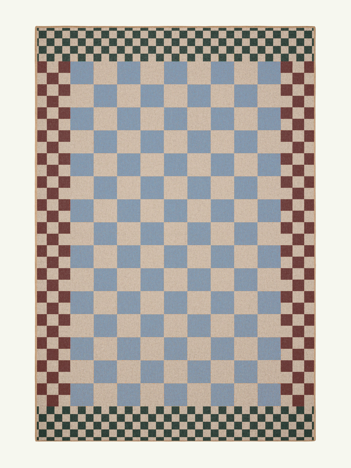 Checkered Brown New Jute Rug