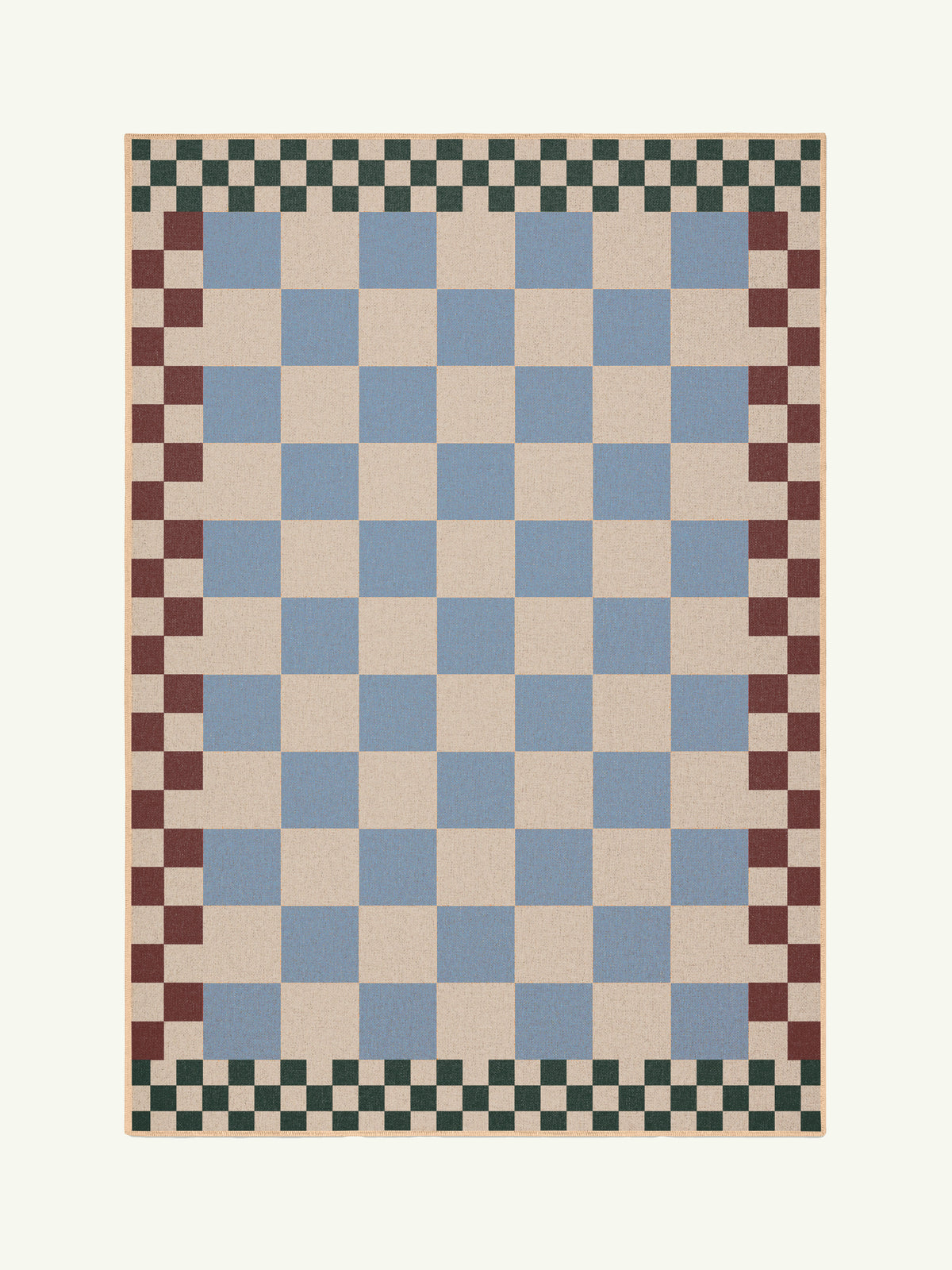 Checkered Brown New Jute Rug