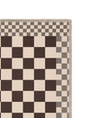 Checkered Burgundy New Jute Rug