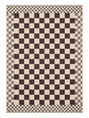 Checkered Burgundy New Jute Rug