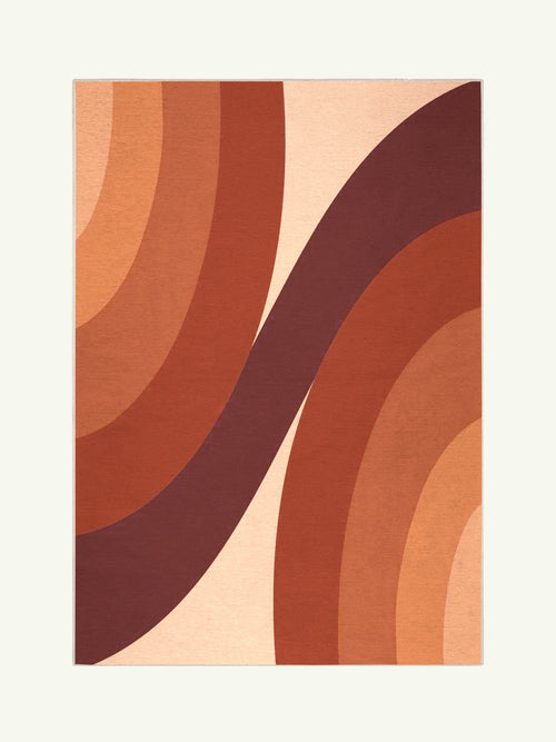 Bundle brown chenille rug