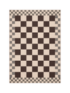 Checkered Burgundy New Jute Rug