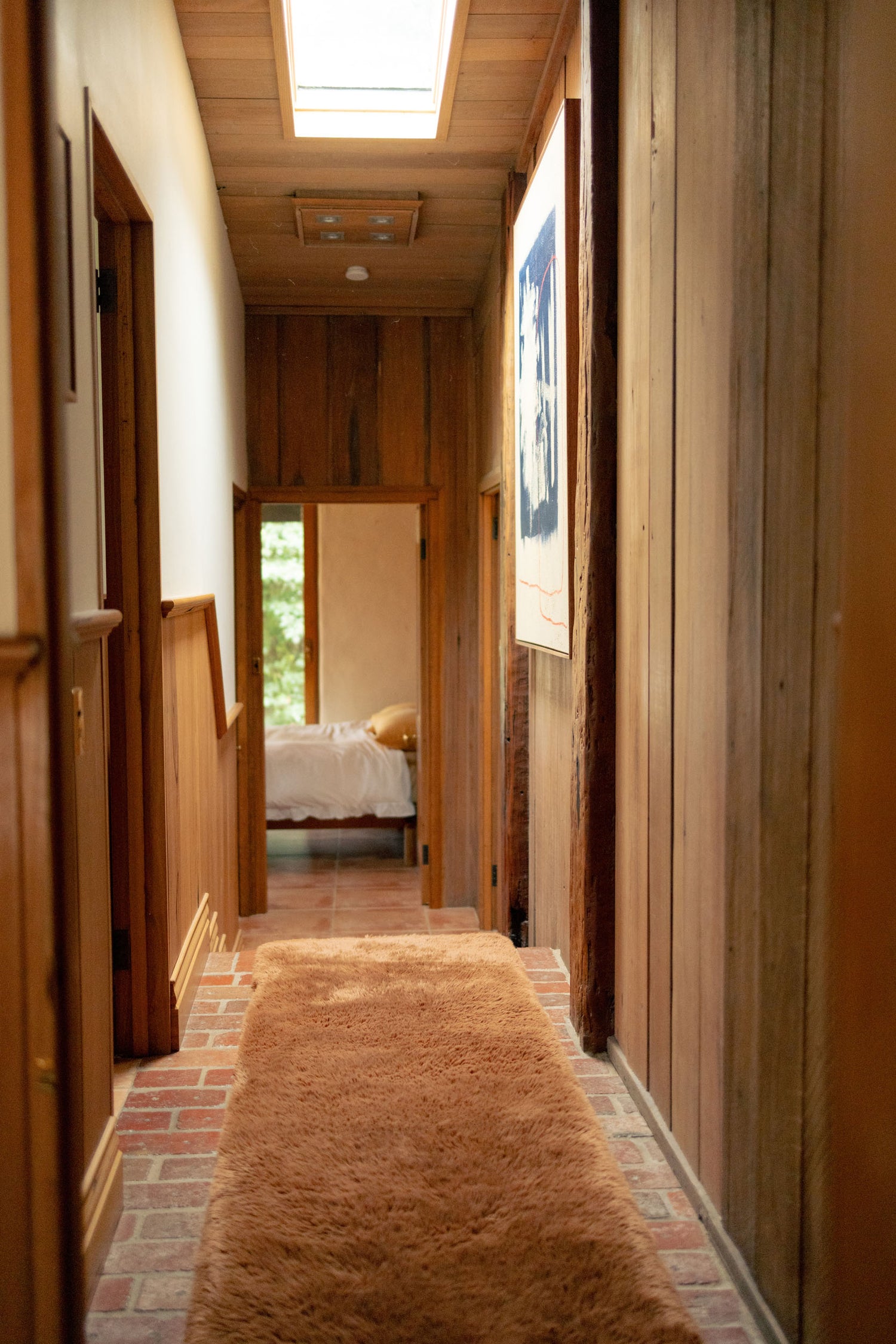 Solace Brown Vegan Flokati Runner Rugs double.online