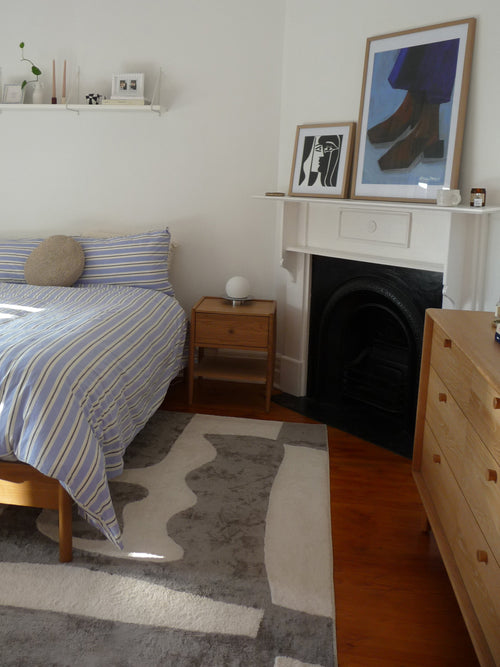 Reverie taupe cotton feel rug