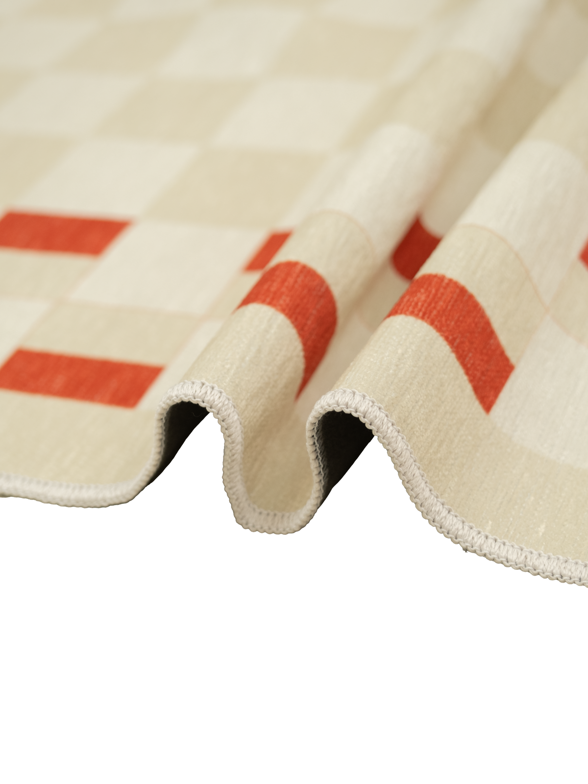 Snapper Red Chenille Area Rug
