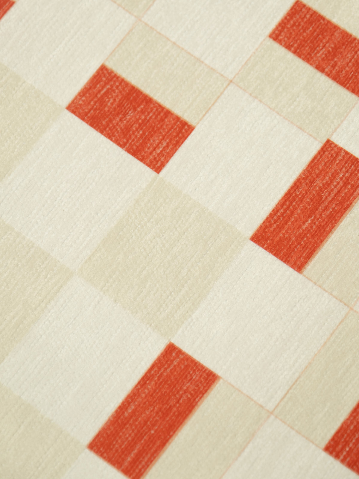 Snapper Red Chenille Area Rug