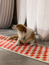 Snapper Red Chenille Rug