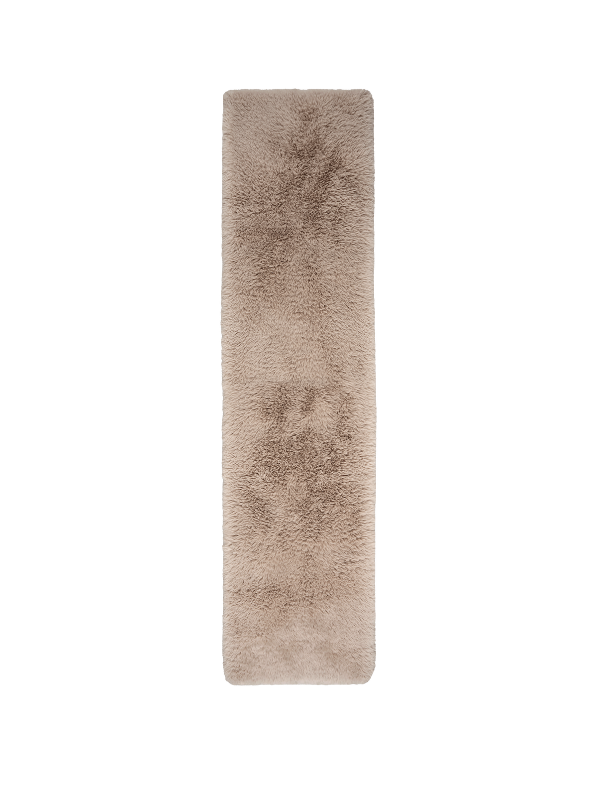 Solace Taupe Vegan Flokati Runner Rugs double.online Standard System 90x150cm