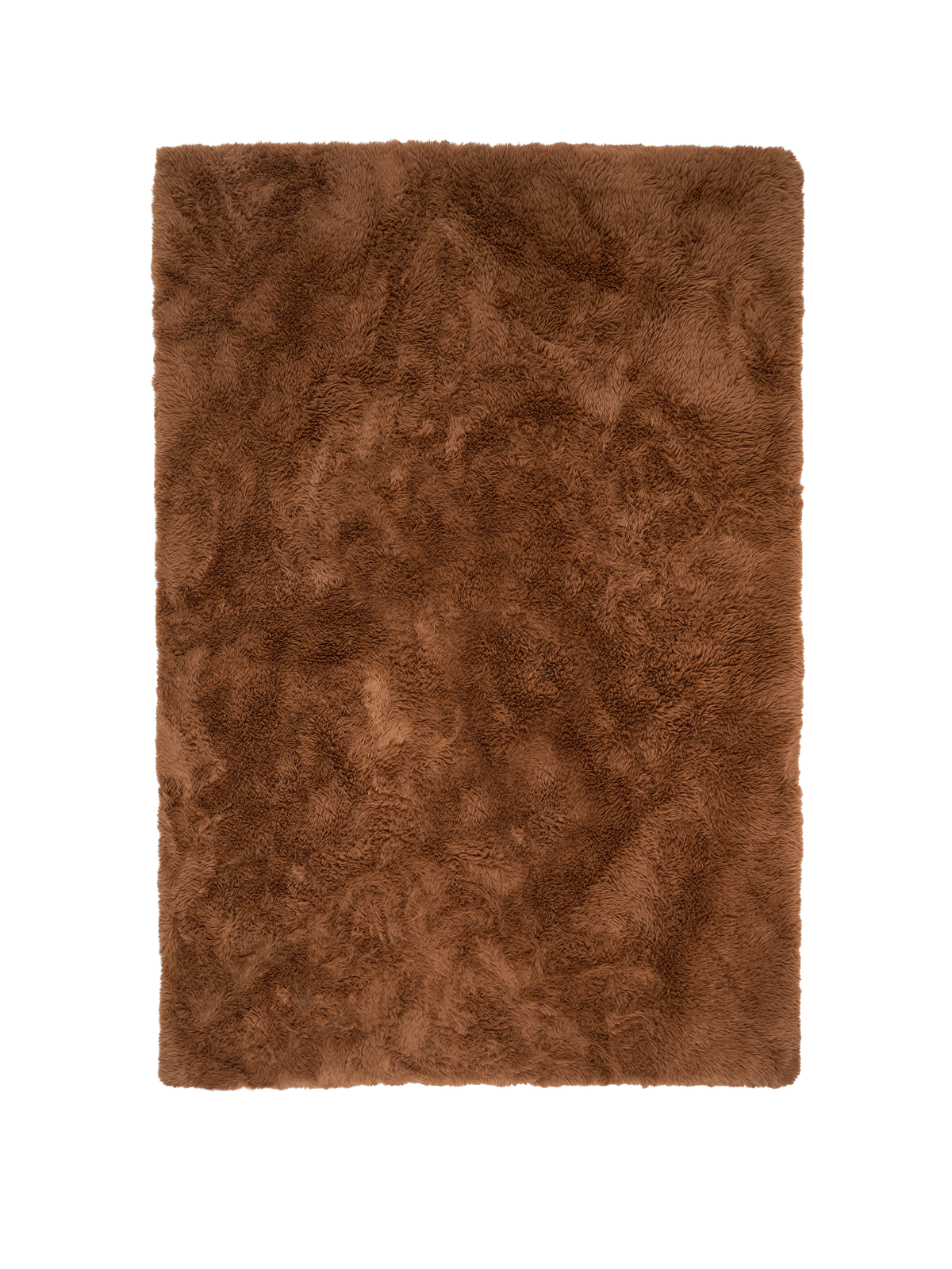 Solace Brown Vegan Flokati Rug Rugs double.online Standard System 160x230cm