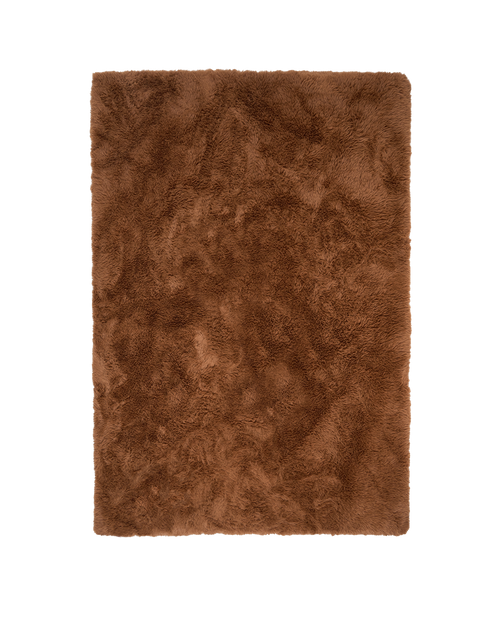 Solace brown vegan flokati rug rugs double.online standard system 160x230cm