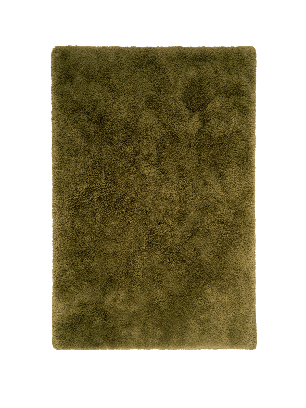 Solace Olive Vegan Flokati Rug Rugs double.online Standard System 160x230cm