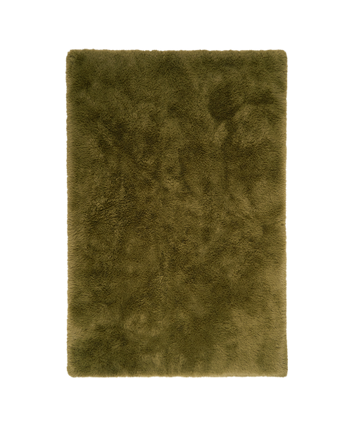 Solace olive vegan flokati rug rugs double.online standard system 160x230cm