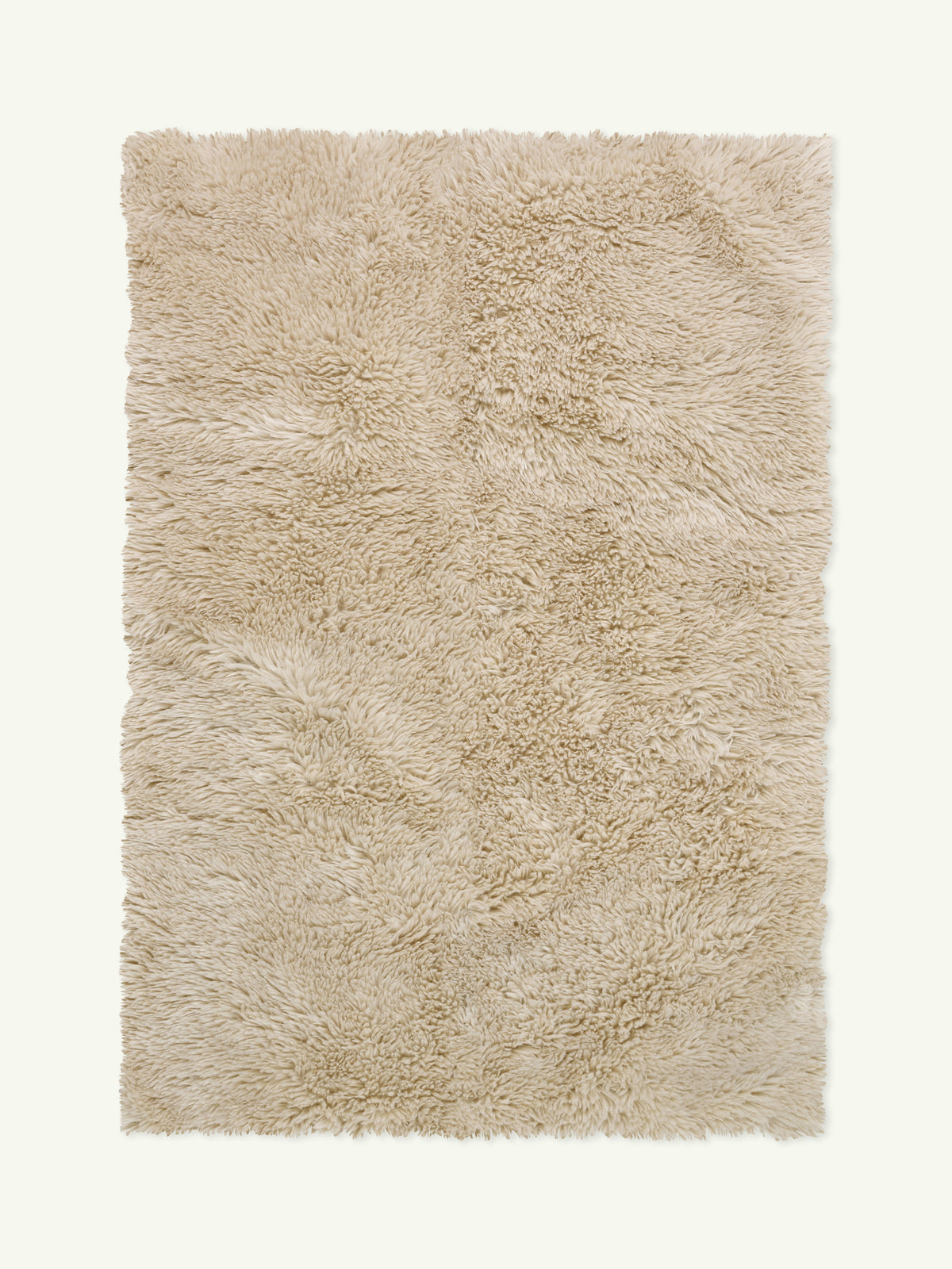 Solace Cream Vegan Flokati Rug