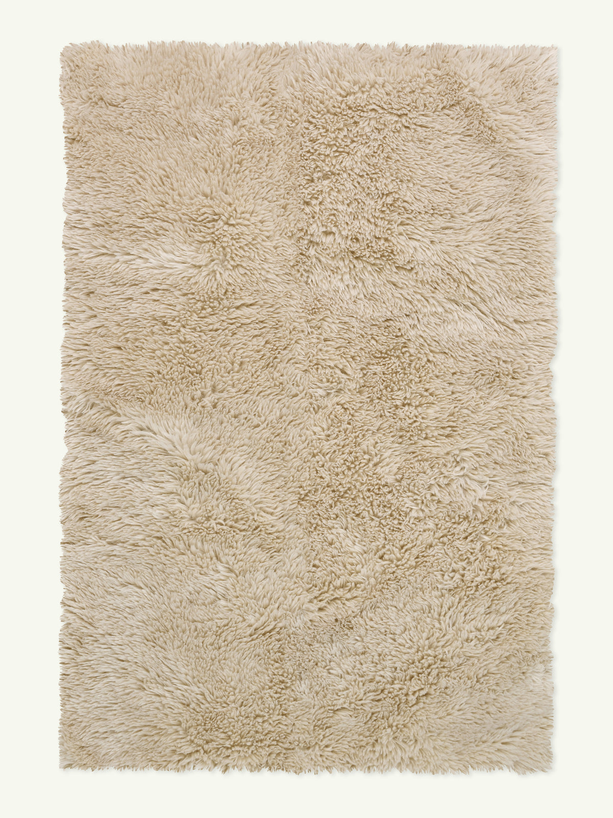 Solace Cream Vegan Flokati Rug