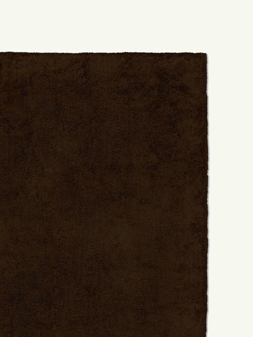Soothe chocolate vegan wool rug