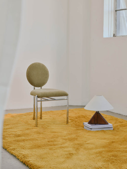 Soothe mustard vegan wool rug