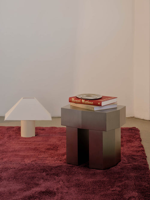 Soothe rouge vegan wool rug