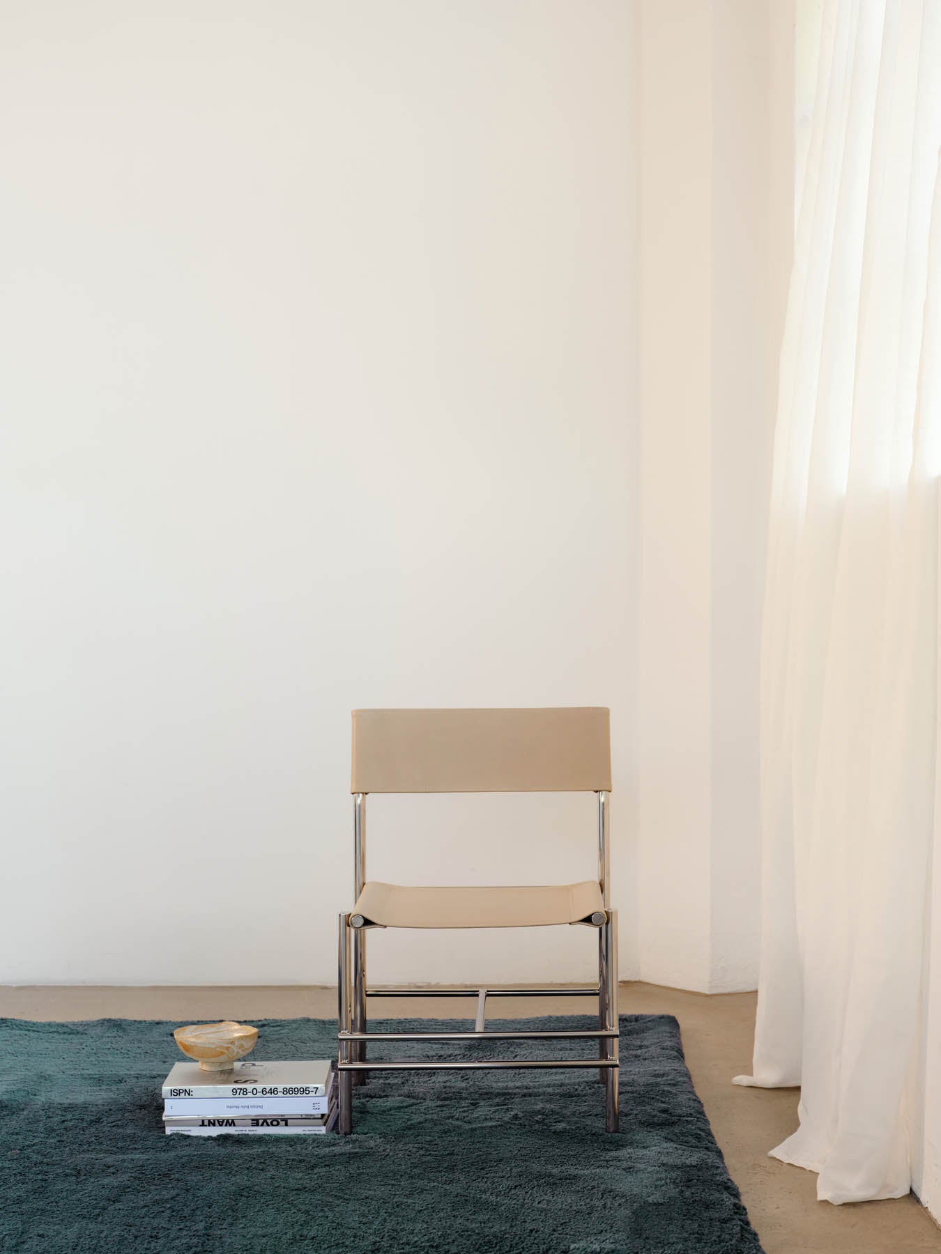 Soothe Steel Blue Vegan Wool Rug