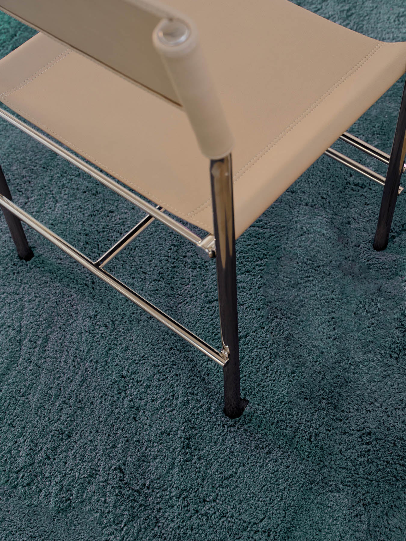 Soothe Steel Blue Vegan Wool Rug