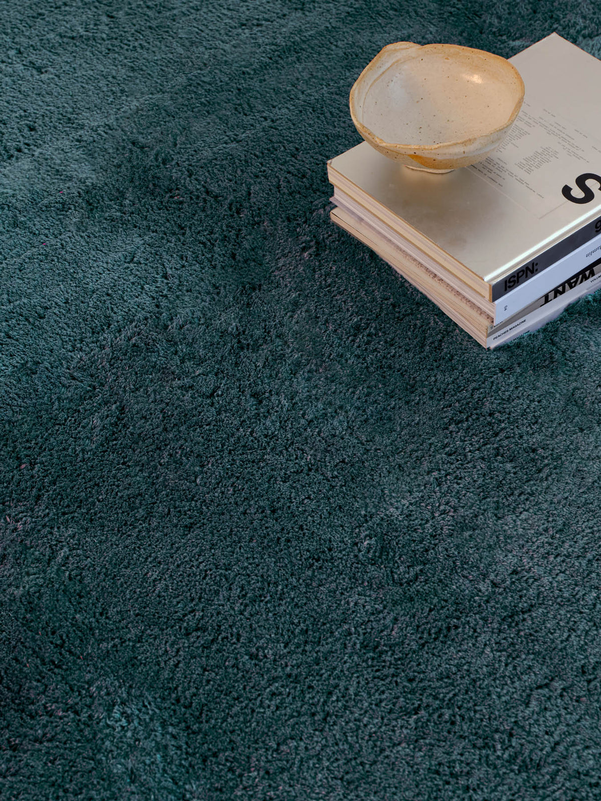 Soothe Steel Blue Vegan Wool Rug