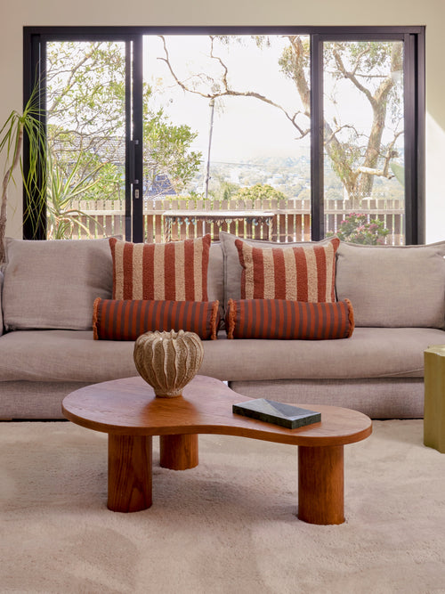 Soothe light gray vegan wool rug