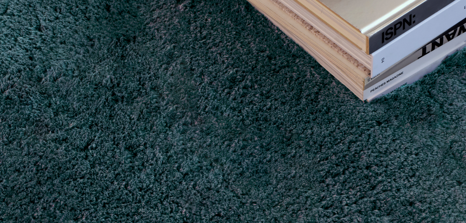 Soothe Steel Blue Vegan Wool Rug