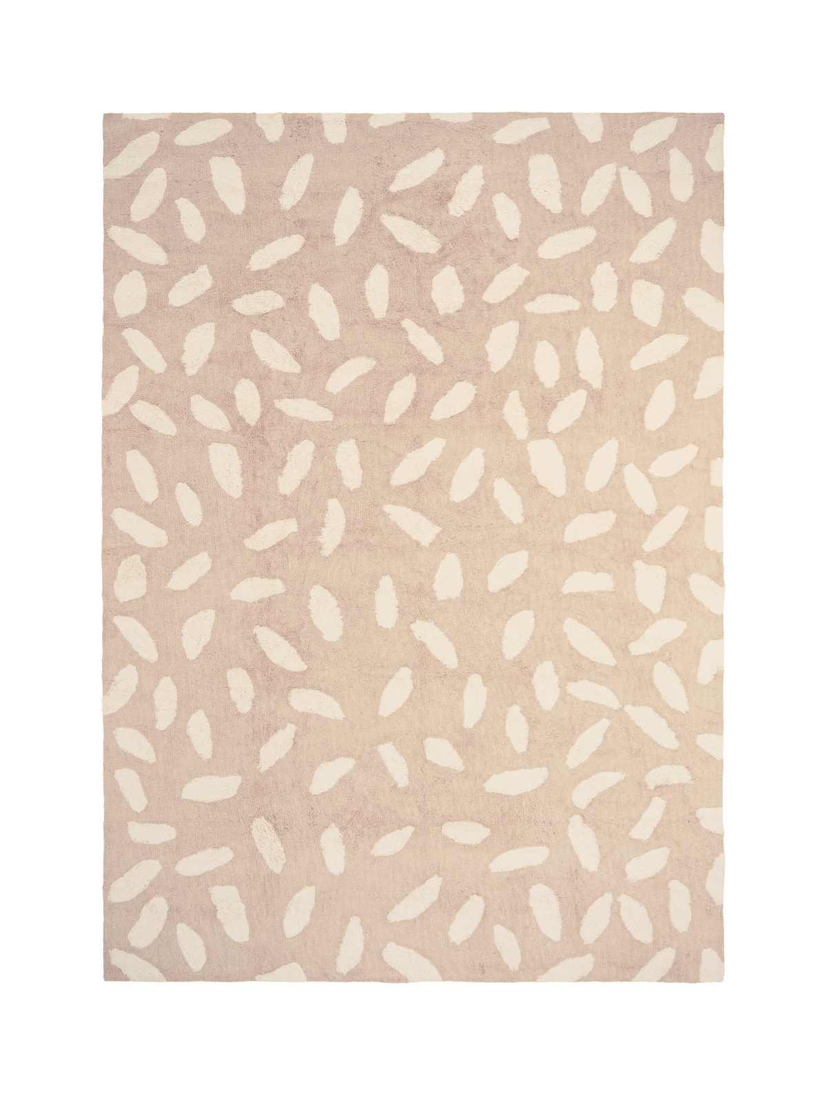 Sprinkles Taupe Organic Cotton Pile Rug double.online Standard System 90x150cm