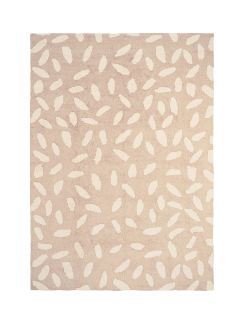 Sprinkles taupe organic cotton pile rug double.online standard system 90x150cm