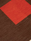 Square Orange Chenille Rug Chenille Rugs Double