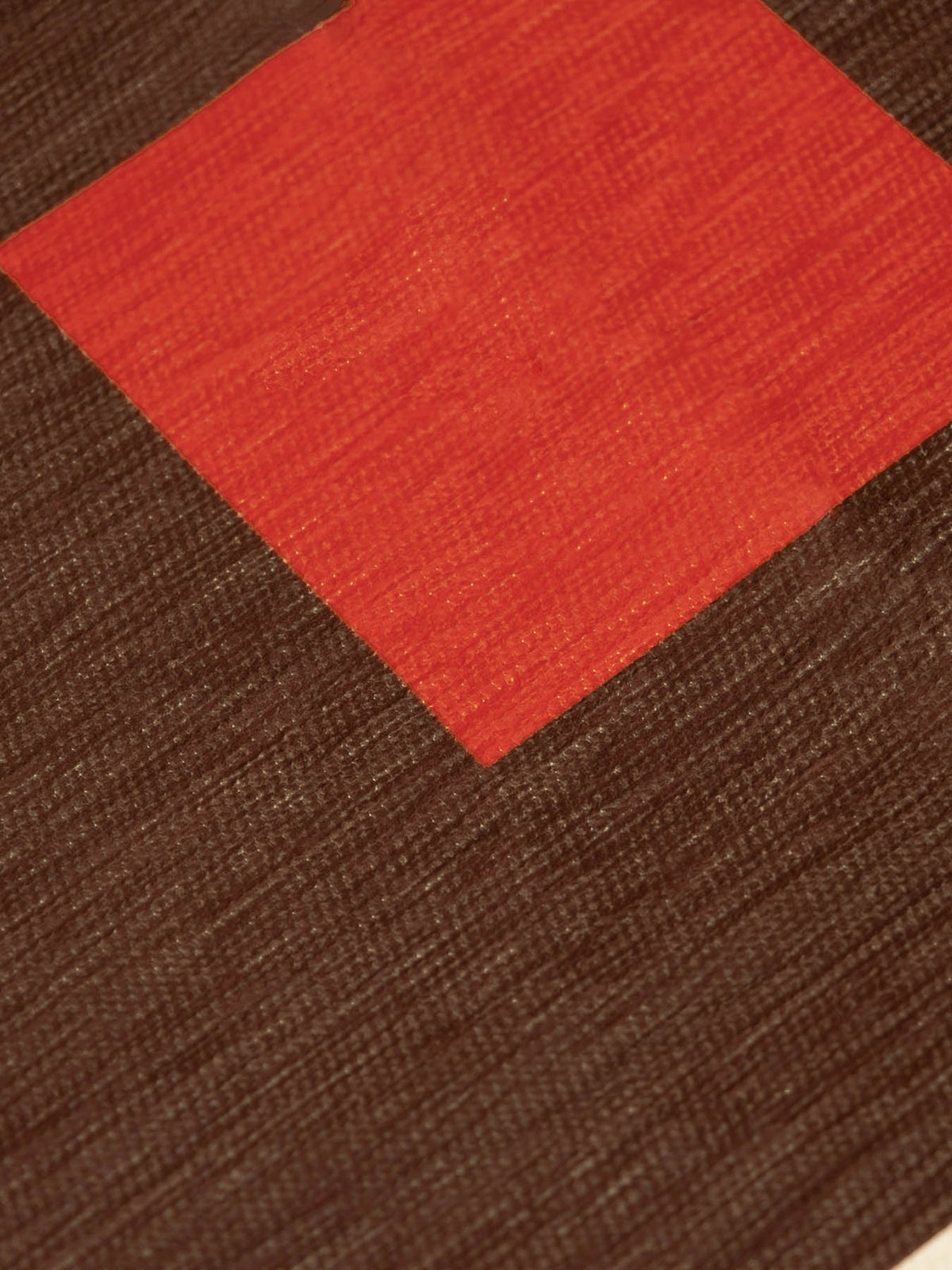 Square Orange Chenille Rug Chenille Rugs Double