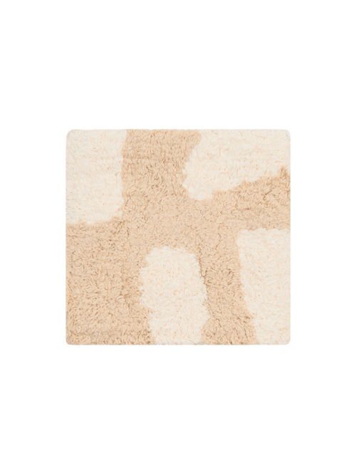 Sprinkles taupe organic cotton pile swatch double.online 15x15cm