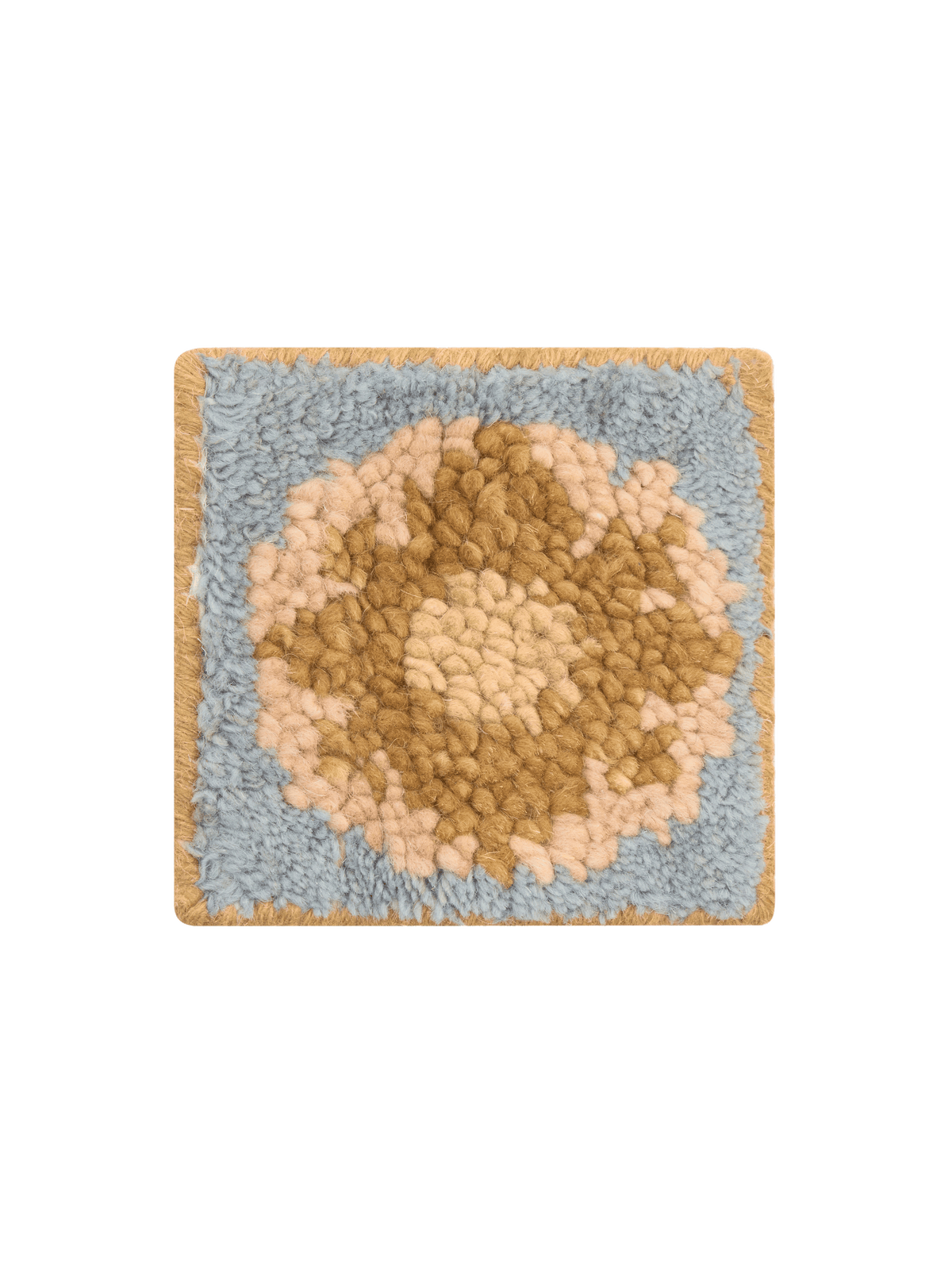 Constellation Slate Blue Washable Wool Hand Knotted Swatch double.online 15x15cm