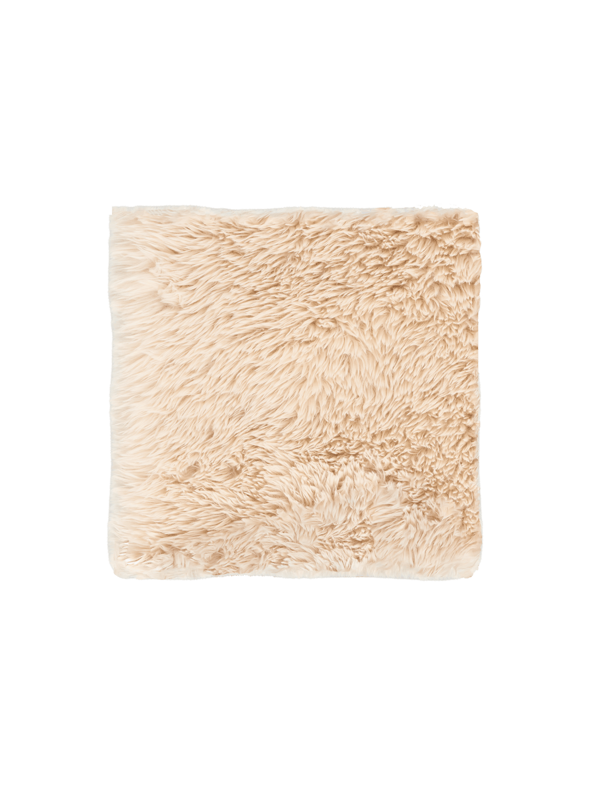 Solace Cream Vegan Flokati Swatch double.online 15x15cm