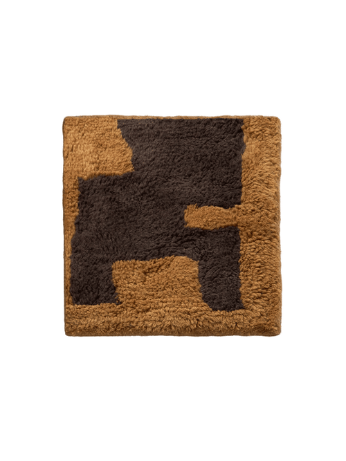 Trewyn brown fine cut pile swatch double.online 15x15cm