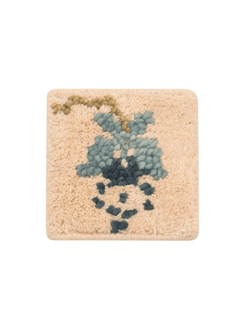 Harvest dark teal washable wool hand knotted swatch double.online 15x15cm