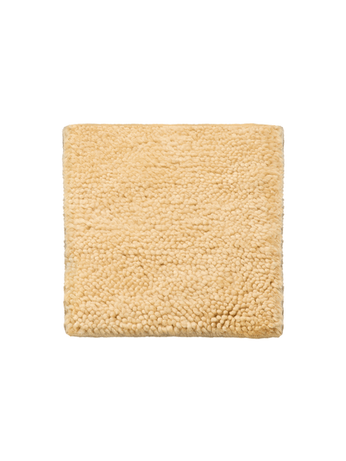 Otago butter washable wool berber swatch double.online 15x15cm