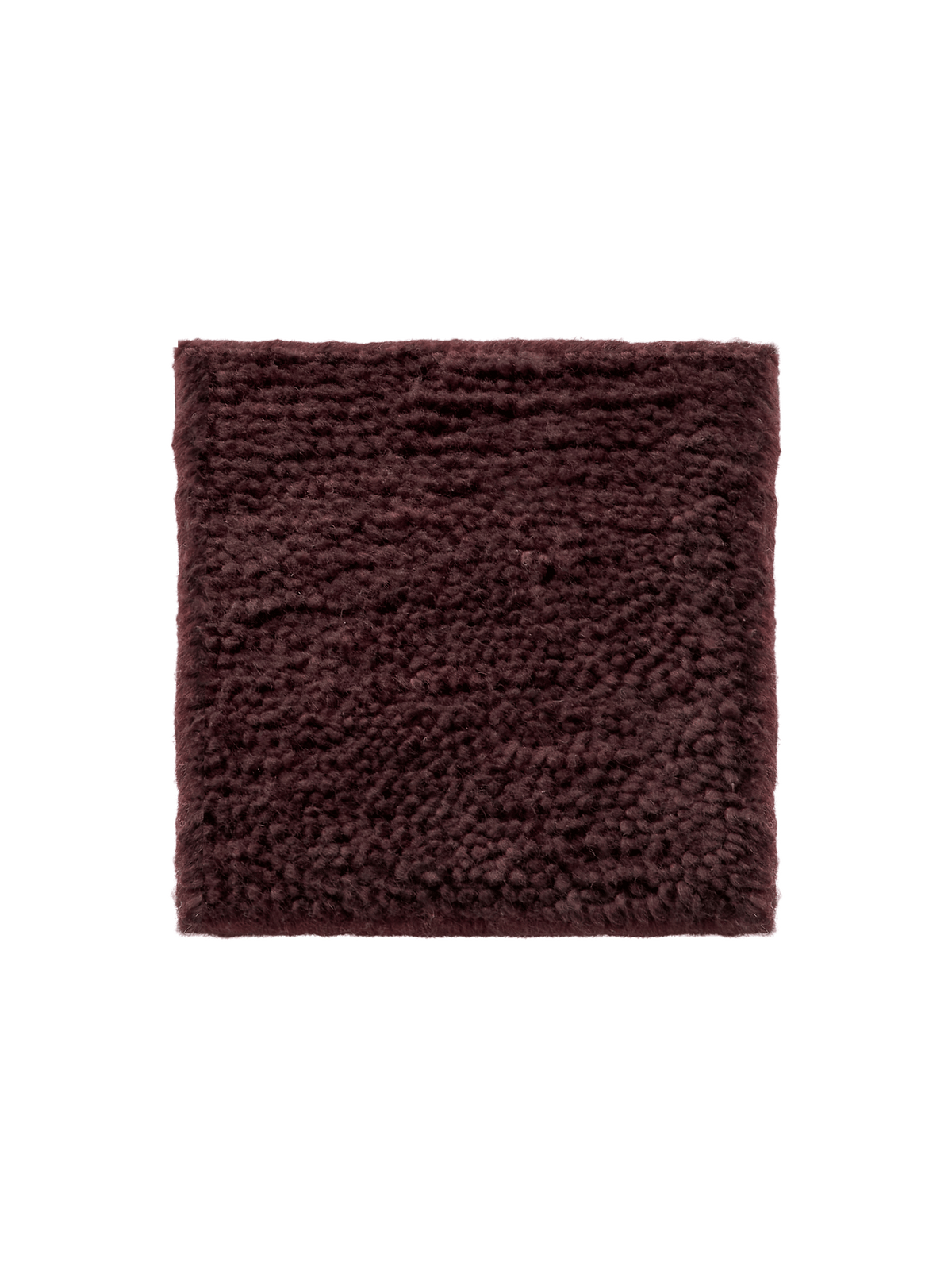 Otago Merlot Washable Wool Berber Swatch double.online 15x15cm