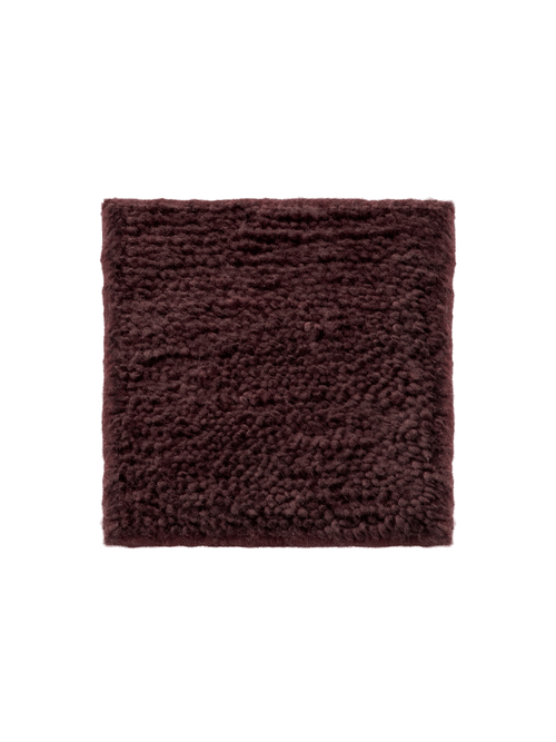 Otago merlot washable wool berber swatch double.online 15x15cm