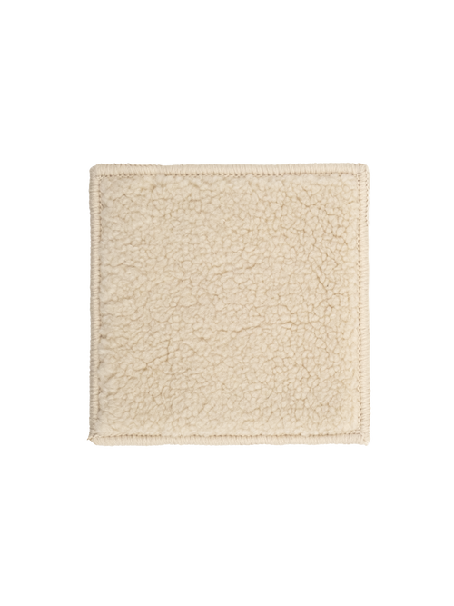 Sherpa cream vegan shearling swatch