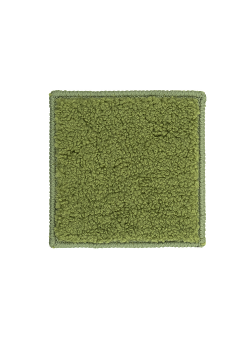 Sherpa olive vegan shearling swatch