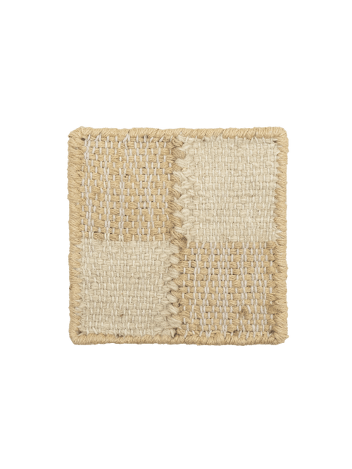 Tile cream washable jute swatch