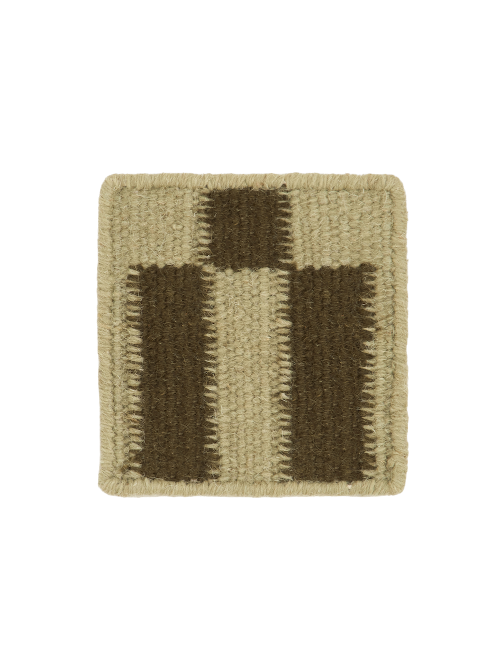 Bridge Olive Washable Blended Wool Flatweave Swatch double.online 15x15cm