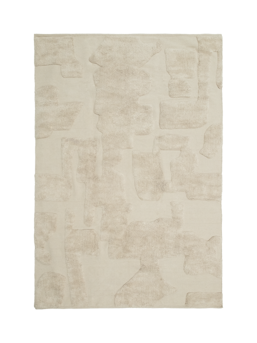 Tarkine neutral washable organic cotton rug