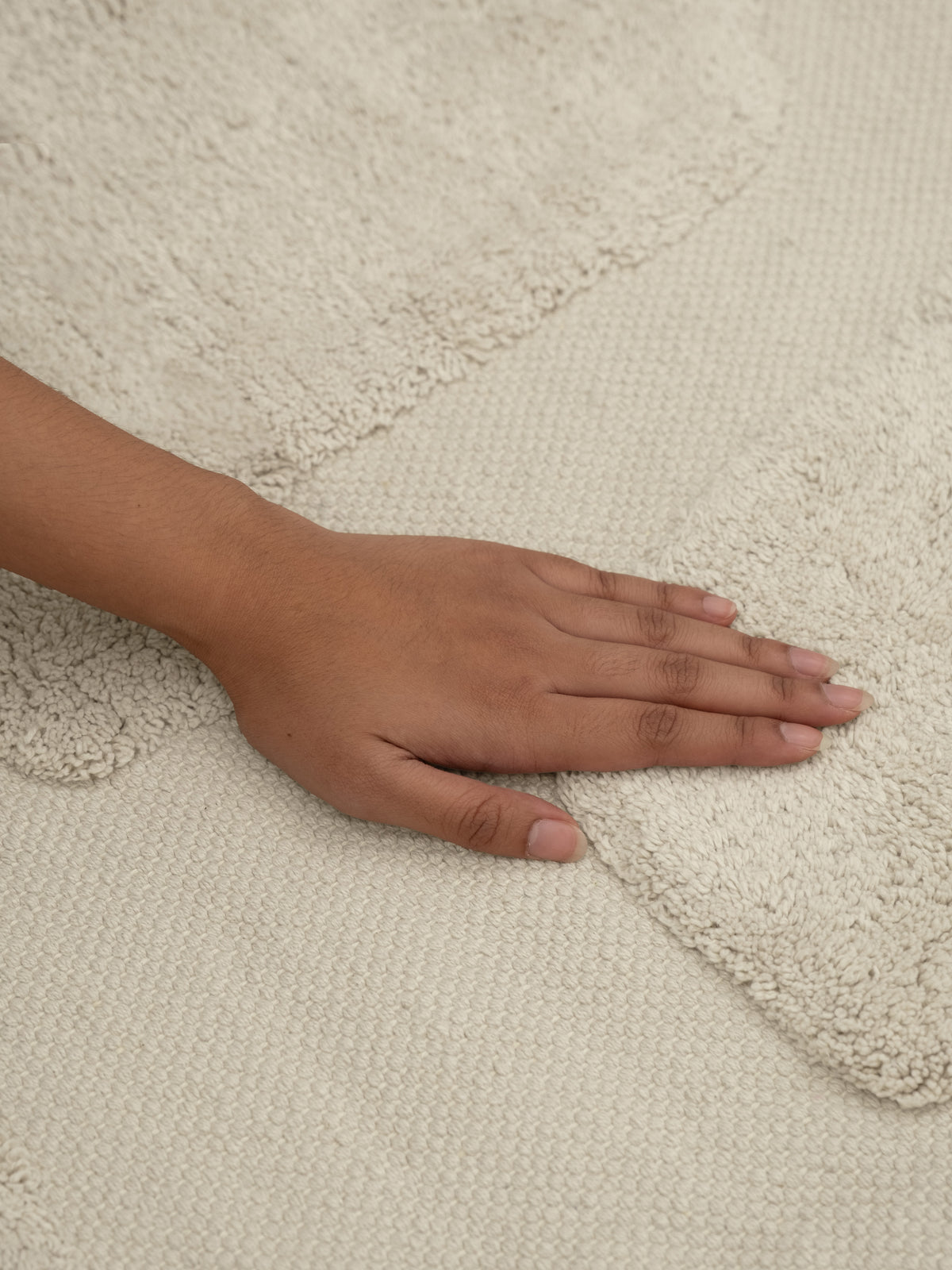 Tarkine Neutral Washable Organic Cotton Rug