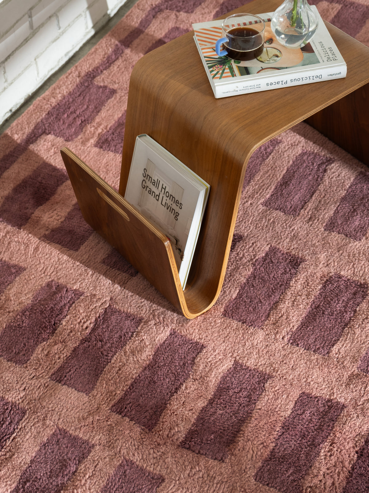 Tasman Brown Washable Wool Fine Cut Pile Rug