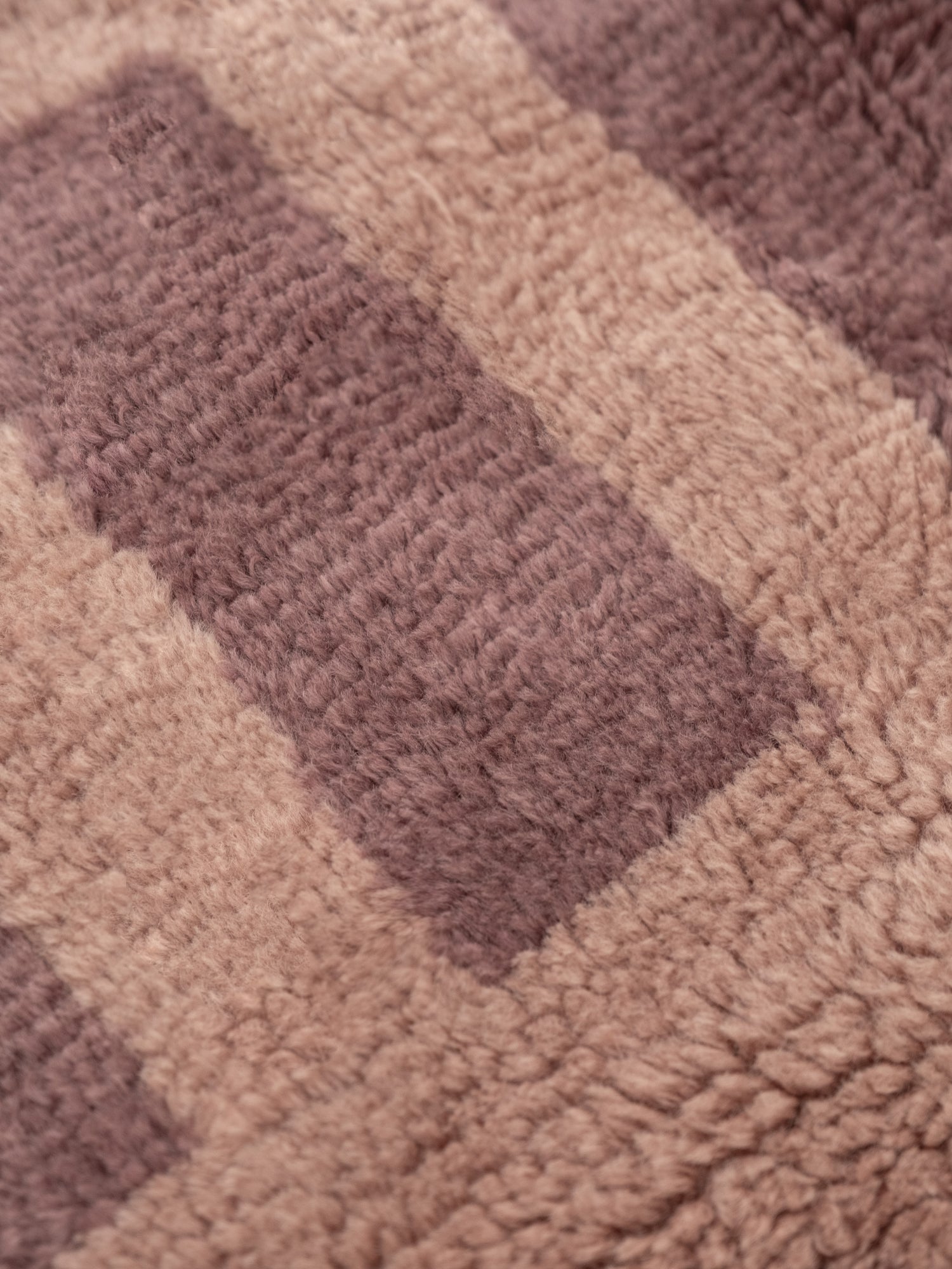 Tasman Puce Pink Washable Wool Fine Cut Pile Runner