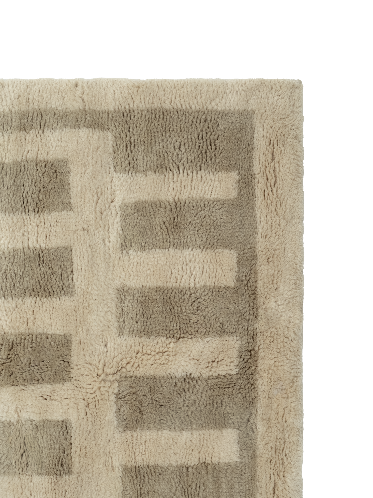 Tasman Neutral Washable Wool Fine Cut Pile Rug